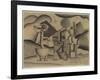 The Creation of the World, Design for the Scenery-null-Framed Giclee Print