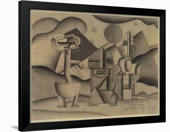 The Creation of the World, Design for the Scenery-null-Framed Giclee Print