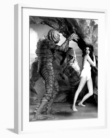 The Creature From The Black Lagoon, Ben Chapman, Julie Adams, 1954-null-Framed Photo