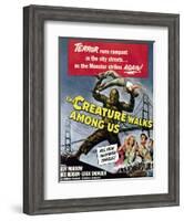 The Creature Walks Among Us, Bottom From Left: Leigh Snowden, Jeff Morrow, Rex Reason, 1956-null-Framed Art Print