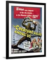 The Creature Walks Among Us, Bottom From Left: Leigh Snowden, Jeff Morrow, Rex Reason, 1956-null-Framed Art Print