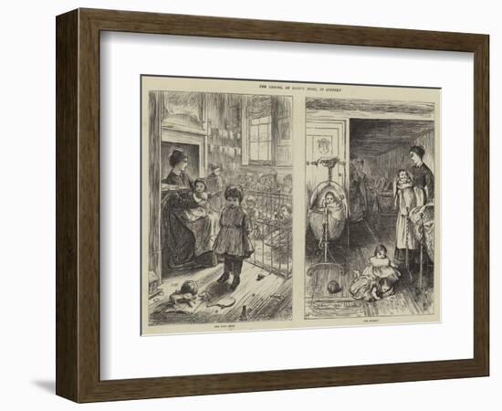 The Creche, or Baby's Home, in Stepney-Howard Pyle-Framed Giclee Print