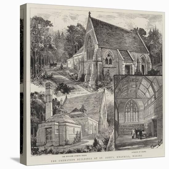 The Cremation Buildings at St John's, Knaphill, Woking-null-Stretched Canvas