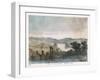 The Crescent Moon, a View Over a Landscape-Charles F. Bunt-Framed Art Print