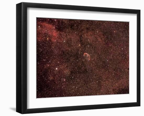 The Crescent Nebula, an Emission Nebula in the Cygnus Constellation-null-Framed Photographic Print