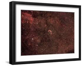 The Crescent Nebula, an Emission Nebula in the Cygnus Constellation-null-Framed Photographic Print