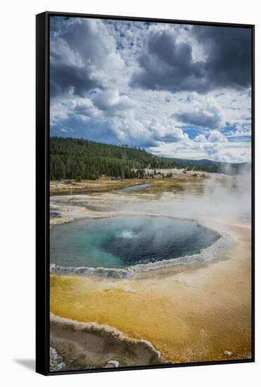 The Crested Pool In Upper Geyser Basin, Yellowstone National Park-Bryan Jolley-Framed Stretched Canvas