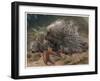 The Crested Porcupine by Alfred Edmund Brehm-Stefano Bianchetti-Framed Giclee Print