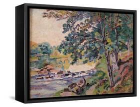 The Creuse at Genetin-Armand Guillaumin-Framed Stretched Canvas