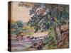 The Creuse at Genetin-Armand Guillaumin-Stretched Canvas