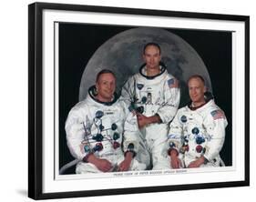 The Crew of Apollo 11, 1969-null-Framed Giclee Print