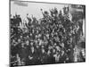 The Crew of HMS 'Vindictive' Celebrating the Zeebrugge Raid on 23 April 1918-null-Mounted Giclee Print