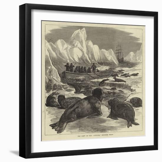 The Crew of the Pandora Shooting Seals-null-Framed Giclee Print