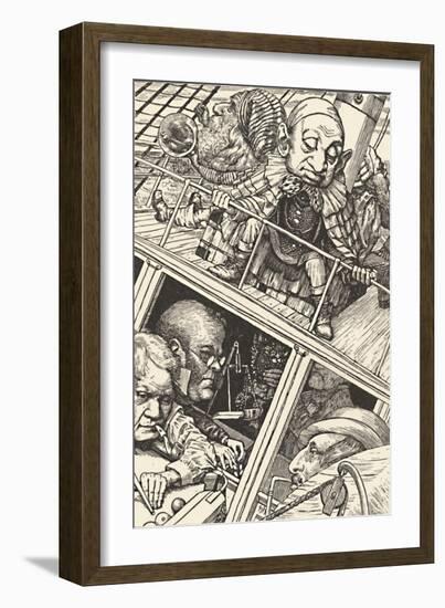 'The Crew Was Complete. From 'The Hunting of the Snark' (Lewis Carroll)', 1874-1876, (1923)-Henry Holiday-Framed Giclee Print