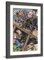 'The Crew Was Complete. From 'The Hunting of the Snark' (Lewis Carroll)', 1874-1876, (1923)-Henry Holiday-Framed Giclee Print