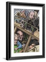 'The Crew Was Complete. From 'The Hunting of the Snark' (Lewis Carroll)', 1874-1876, (1923)-Henry Holiday-Framed Giclee Print