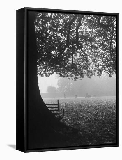 The Cricket Fields in the Back of the Ancient College Building-Cornell Capa-Framed Stretched Canvas