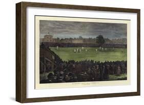 The Cricket Match, Australia V England, at Kennington Oval-null-Framed Giclee Print