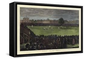 The Cricket Match, Australia V England, at Kennington Oval-null-Framed Stretched Canvas