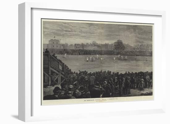 The Cricket-Match, Australia Vs England, at Kennington Oval-null-Framed Giclee Print