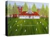 The Cricket Match-Mark Baring-Stretched Canvas