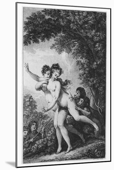 The Cries Proceeded from Two Young Women Who Were Tripping Disrobed Among the Mead-Charles Monnet-Mounted Giclee Print