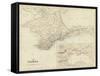 The Crimea; Map of the Black Sea-null-Framed Stretched Canvas