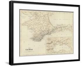 The Crimea; Map of the Black Sea-null-Framed Giclee Print