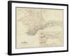 The Crimea; Map of the Black Sea-null-Framed Giclee Print