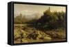 The Crimea, Mountain Landscape with River, 1868-null-Framed Stretched Canvas