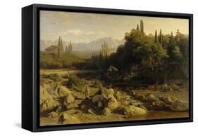 The Crimea, Mountain Landscape with River, 1868-null-Framed Stretched Canvas