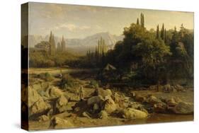 The Crimea, Mountain Landscape with River, 1868-null-Stretched Canvas