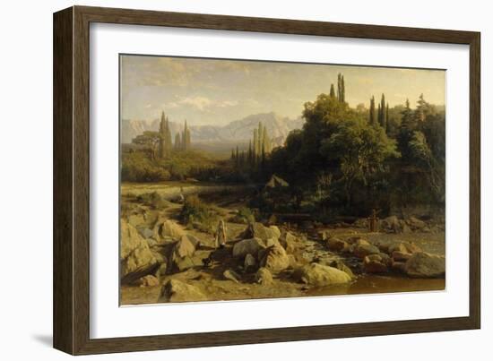 The Crimea, Mountain Landscape with River, 1868-null-Framed Giclee Print