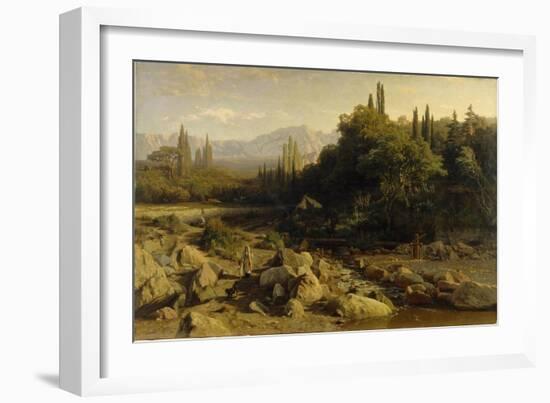 The Crimea, Mountain Landscape with River, 1868-null-Framed Giclee Print
