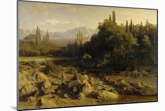 The Crimea, Mountain Landscape with River, 1868-null-Mounted Giclee Print