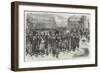 The Crimean Troops Defiling at the Foot of the Column, Place Vendome-null-Framed Giclee Print
