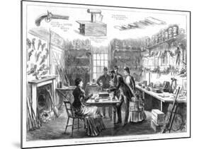 The Criminal Museum at the Convict Office, Metropolitan Police Department, London, 1883-Swain-Mounted Giclee Print