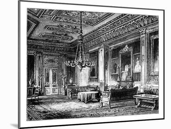 The Crimson Drawing-Room, Windsor Castle, C1888-null-Mounted Giclee Print