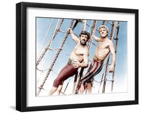 The Crimson Pirate, Nick Cravat, Burt Lancaster, 1952-null-Framed Photo