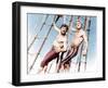 The Crimson Pirate, Nick Cravat, Burt Lancaster, 1952-null-Framed Photo