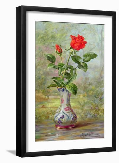 The Crimson Rose, a Messenger of Love-Albert Williams-Framed Giclee Print