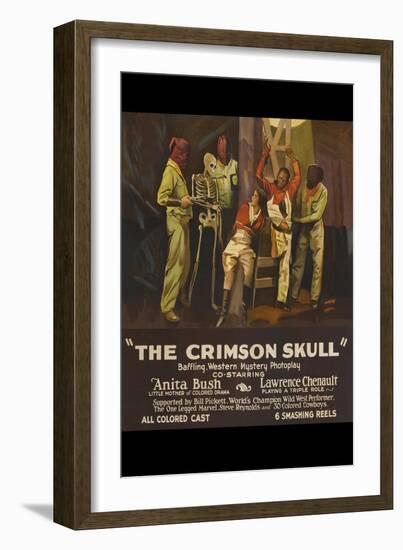 The Crimson Skull-null-Framed Art Print
