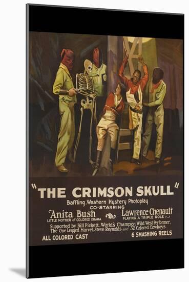 The Crimson Skull-null-Mounted Art Print