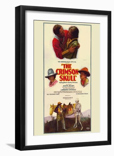 The Crimson Skull-null-Framed Art Print