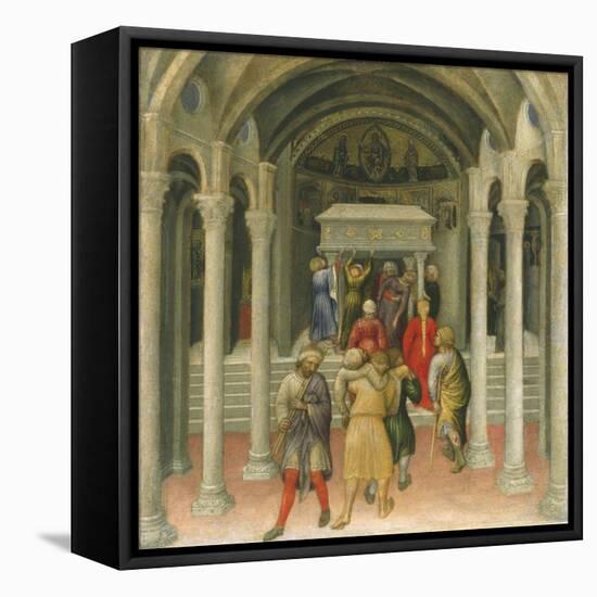 The Crippled and Sick Cured at the Tomb of Saint Nicholas-Gentile da Fabriano-Framed Stretched Canvas