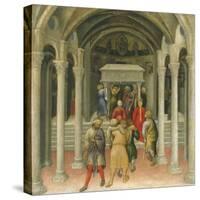 The Crippled and Sick Cured at the Tomb of Saint Nicholas-Gentile da Fabriano-Stretched Canvas