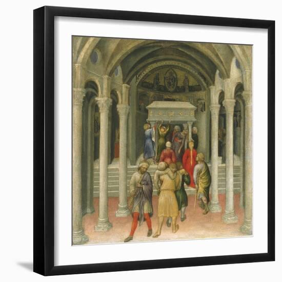 The Crippled and Sick Cured at the Tomb of Saint Nicholas-Gentile da Fabriano-Framed Giclee Print