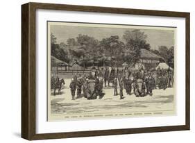 The Crisis in Burmah, Mounted Battery at the British Frontier Station, Tounghoo-null-Framed Giclee Print