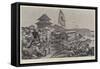 The Crisis in China, Fighting on the Ramparts-Richard Caton Woodville II-Framed Stretched Canvas