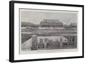 The Crisis in China, One of the Courts of the Imperial Palace at Peking-Joseph Holland Tringham-Framed Giclee Print